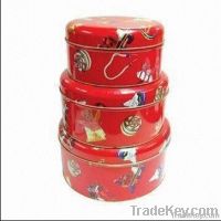 Cookie/Candy Tin, Made of Food Grade Tinplate with CMYK Printing