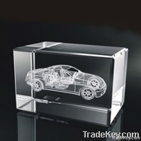 3 d laser crystal