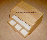 wooden bread bin