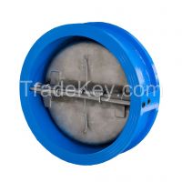 Large size dual plate lug wafer rubber seat check valve