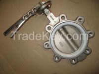 Stainless Steel Lug Type Butterfly Valve with PTFE Seat