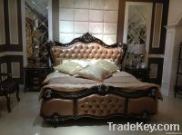 Solid wood Antique luxury bedroom set