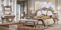 European luxury 7pcs bedroom furniture sets