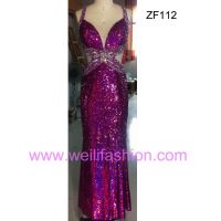 Long Sexy Beading Applique Sequin Evening Dresses