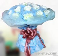 Organza flower wrapper