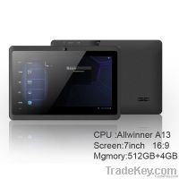 Mid 7" inch Android 4.0 tablet pc in Allwinner A13 Q8 From China