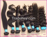 100% virgin remy human hair weft