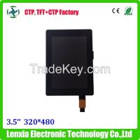 480x320 3.5inch capacitive touch screen panels can be customized