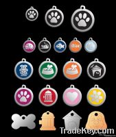 metal pet ID tag