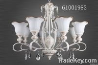 European style chandelier-resin and iron crystal pendant light