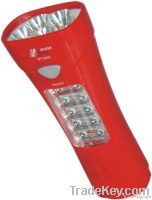 5+10 LED Rechargeable Flashlight FM radio