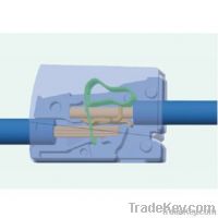 Pushwire connection for building installation