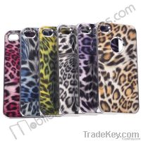 Shiny Leopard Pattern Hard Case for iPhone 4S / iPhone 4