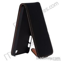 Up and Down to Open Leather Holster for iPhone 5 (Black)