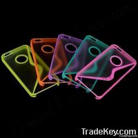 S-shaped Translucent Hard Case for iPhone 5(Purple)