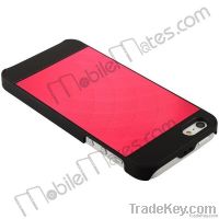 Oil Coated Plastic Frame & middle Wiredrawing Aluminu Case for iPhone5