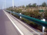 galvanized highway guardrail