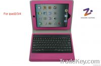 Detachable Bluetooth keyboard case for ipad Rose