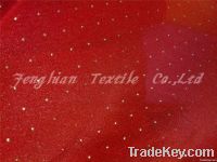 knitting chiffon fabric rubber patch plain dyed 100%polyester