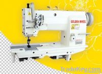 flat bed sewing machine, double needle, needle feed