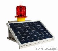 solar powered aviation warning light