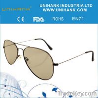 high quality metal frame polarized 3D glasses for 3D normal TV