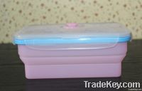 Silicone boxes?Folding lunch-box