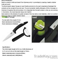 7'' Family Union Handle Series Ceramic Kitchen Knife and Peeler