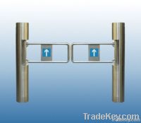 Upright swing turnstile