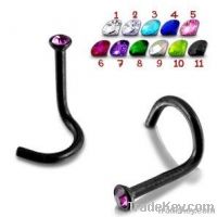 316L Stainess Steel Curved Nose rings Body Piercing jewelry