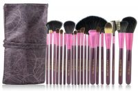 New Top Quality Purple 20pcs Professional Natural Cosmetic Makeup Brush Set 