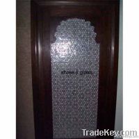 geomatrical glass panel