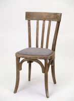 wooden chairs with rattan seats