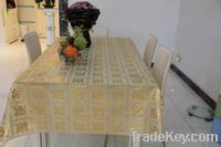 PVC lace table cloth From China
