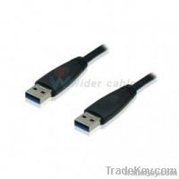 Black USB3.0 AM To AM