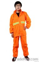 high quality yellow pvc roadways rainsuit for sanitation workers