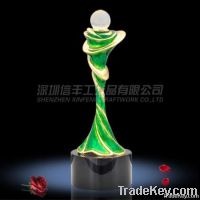 Delicate Colored Enamel Trophy