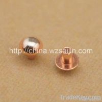 High Quality sphere type AgCdO/Cu Bi-metal Rivets From China