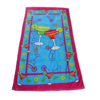 Pure Cotton Custom Cheap Beach Towels in Bulk