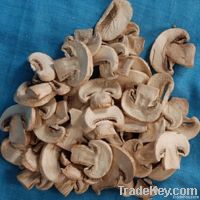 Dried white button mushrooms