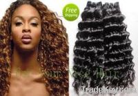 hair weft/ curly weft