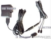 Remote Control IR Repeater/ IR Extender with 1 Receiver &amp; 2 Emitters (