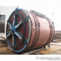 leather tanning wooden drum