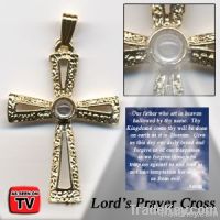 Lord's Prayer Cross Necklace From China