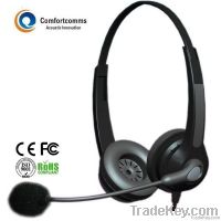 Comfortable call center telephone headphone