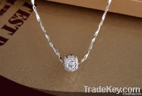 925 pure silver necklace and transfer bead