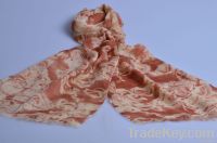 Fashion rose oblong printed scarf