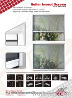 Roller insect screen window;