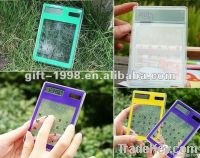 Transparent touch screen gift calculator for promotion