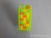 Hot-selling Jigsaw Puzzle Silicone Case for iPhone 5